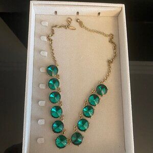 CUSTOM JEWLERY  GREEN GEM NECKLACE